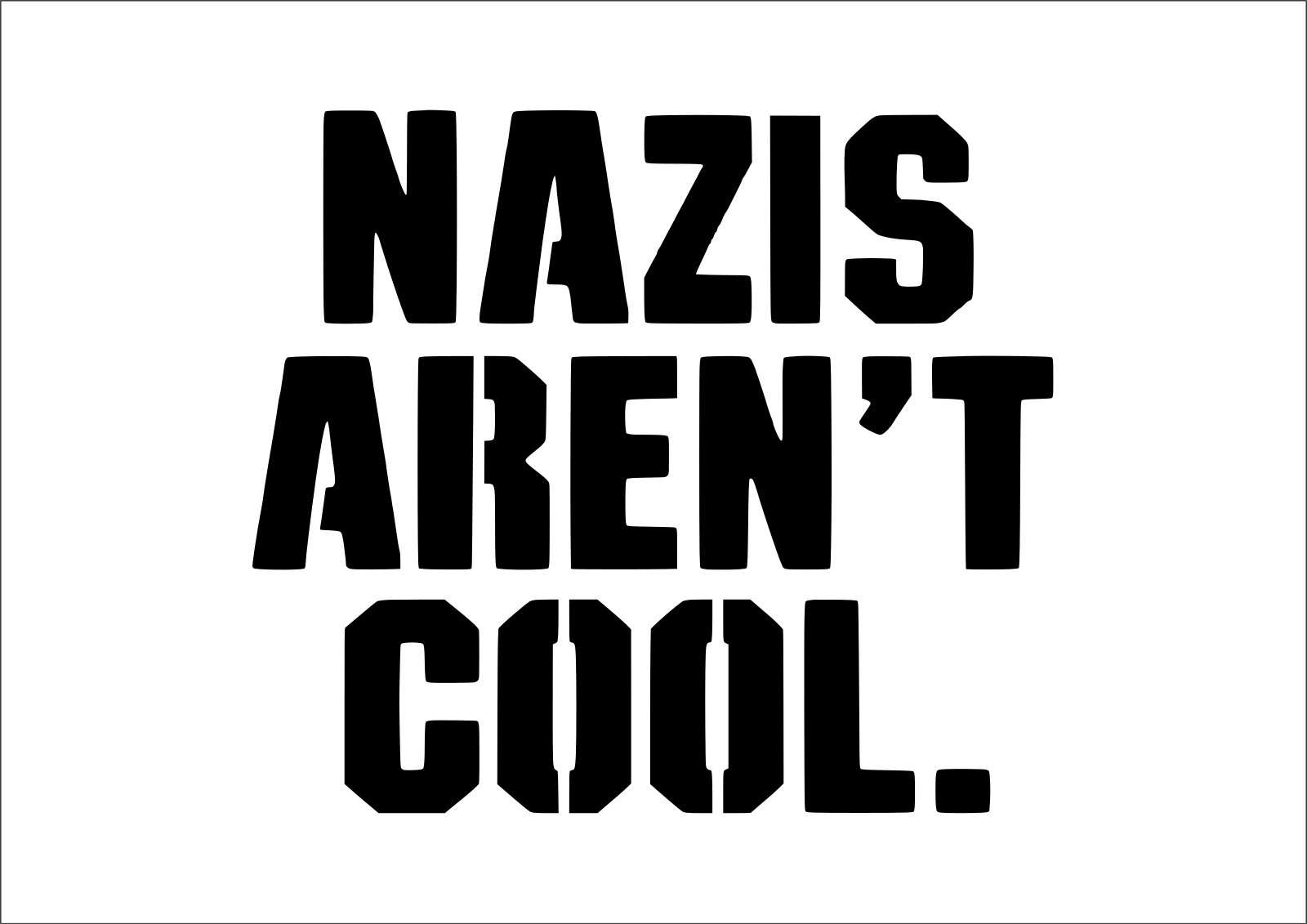 Nazis aren't cool