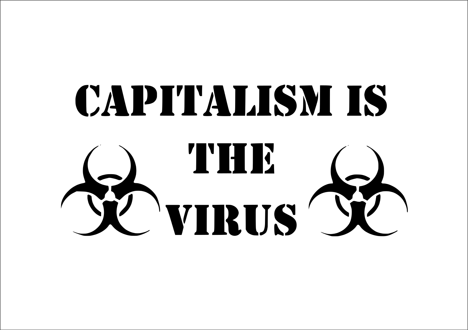 Capitalism **is** the the Virus