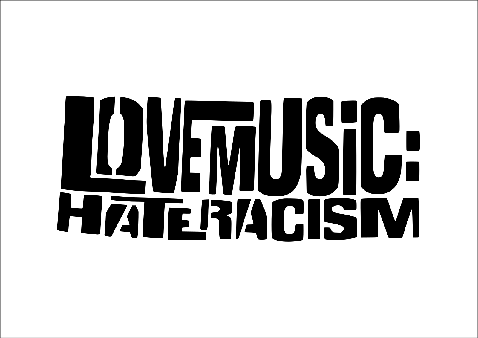 Love music hate racism